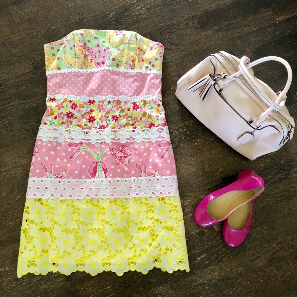 Lilly Pulitzer Classy strapless dress 